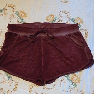 Threads 4 Thought Women's Burgundy Athletic Shorts